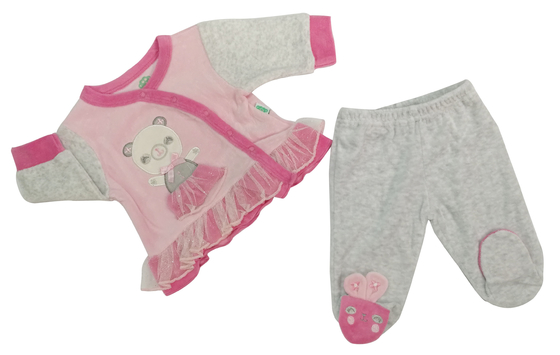 AW2019-2020 Breathable Long Sleeve Baby Winter Clothes Unisex Baby Wear With Embroidery