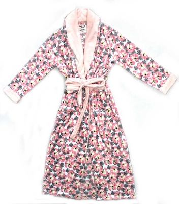 260G de zachte van de de Damespyjama van de Vacht100% Polyester Robe van de de Reeksennacht drukt overal