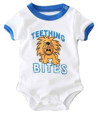 OEM In te ademen Zacht Baby Kort Bodysuit 100% Katoen voor Pasgeboren Babyjongen