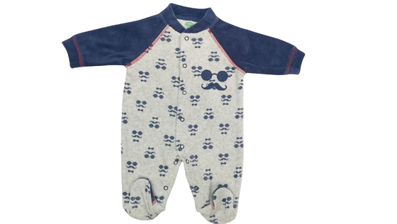 Het unisex- van de Katoenen van de Babykruippakjes van de de Winterzuigeling Organische Fluweel Babynachtkleding 240G