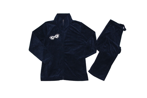 Van het Fluweelhomewear 200G van Eco de Vriendschappelijke Zachte Vrouwen Polyester van de het Fluweelvacht 100%