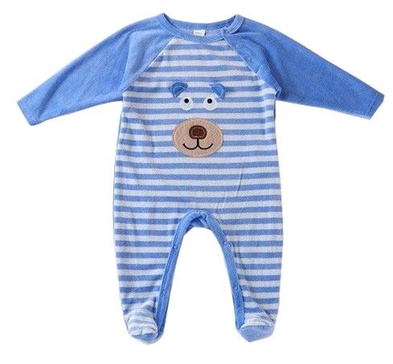 De comfortabele Organische Katoenen Zuigelingspyjama's snakken Raglan Koker Sleepsuit