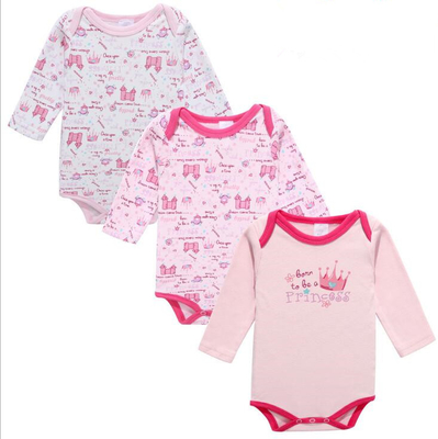 Van de Katoenen van de Babykleren van de de lenteherfst het Leuke Pasgeboren Lange Kruippakje Kokerbaby