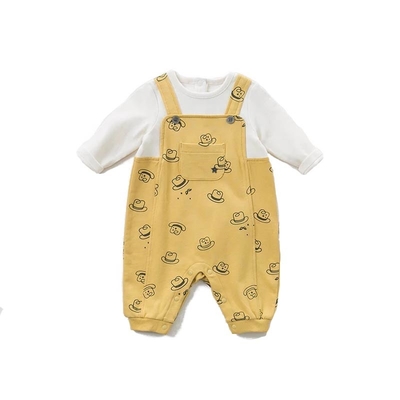 100% katoenen Pasgeboren Babybodysuits/Aangepaste Grootte 024M van Jumpsuit van de Babyjongen